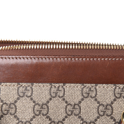 Gucci GG Supreme Monogram Medium Zippered Bucket Tote Beige Tuscany 18 of 25
