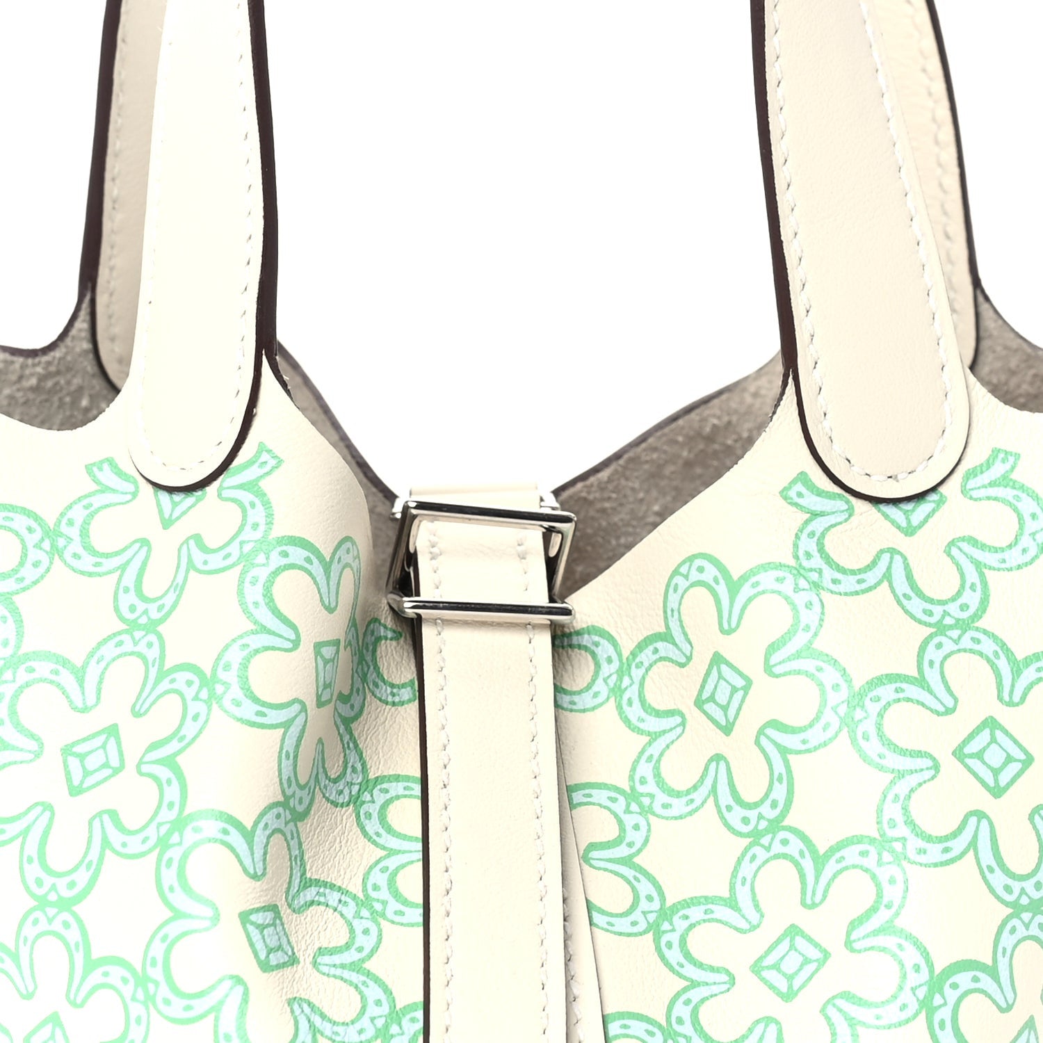 Hermes Swift Micro Lucky Daisy Picotin Lock Nata Vert 6 of 8