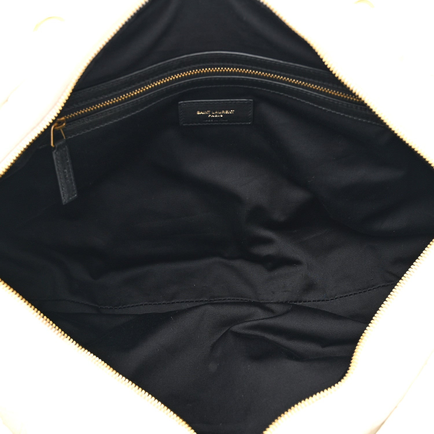 Saint Laurent Nylon Gloria Quilted Travel Bag Milky White 5 of 7