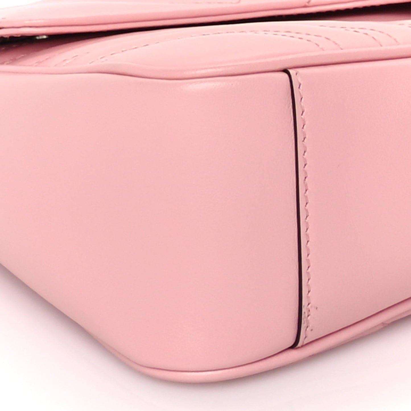Calfskin Matelasse Small GG Marmont Shoulder Bag  Wild Rose