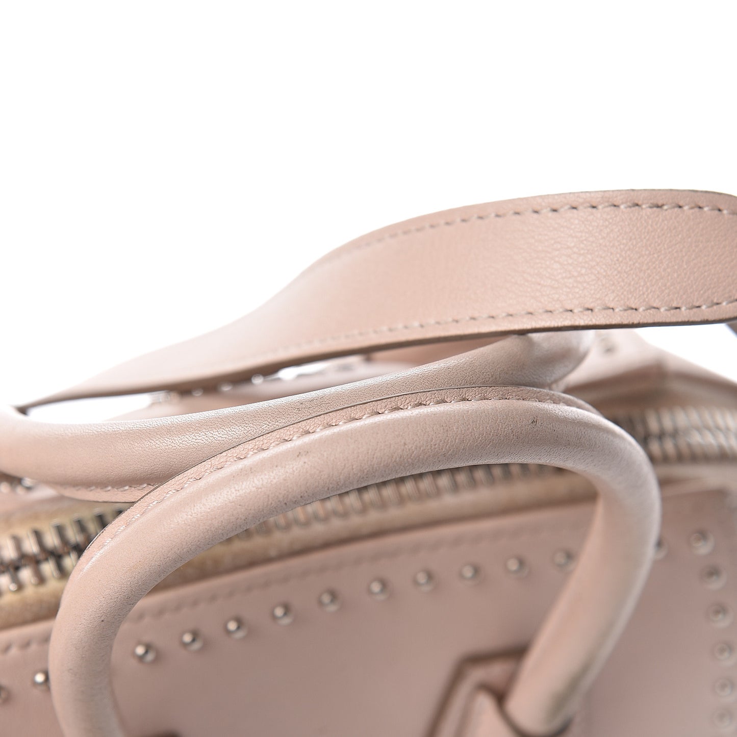 Calfskin Mini Studded Antigona Nude Pink