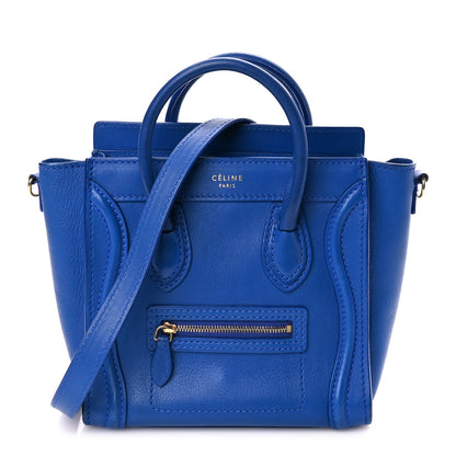 Celine Smooth Calfskin Nano Luggage Royal Blue 1 of 8