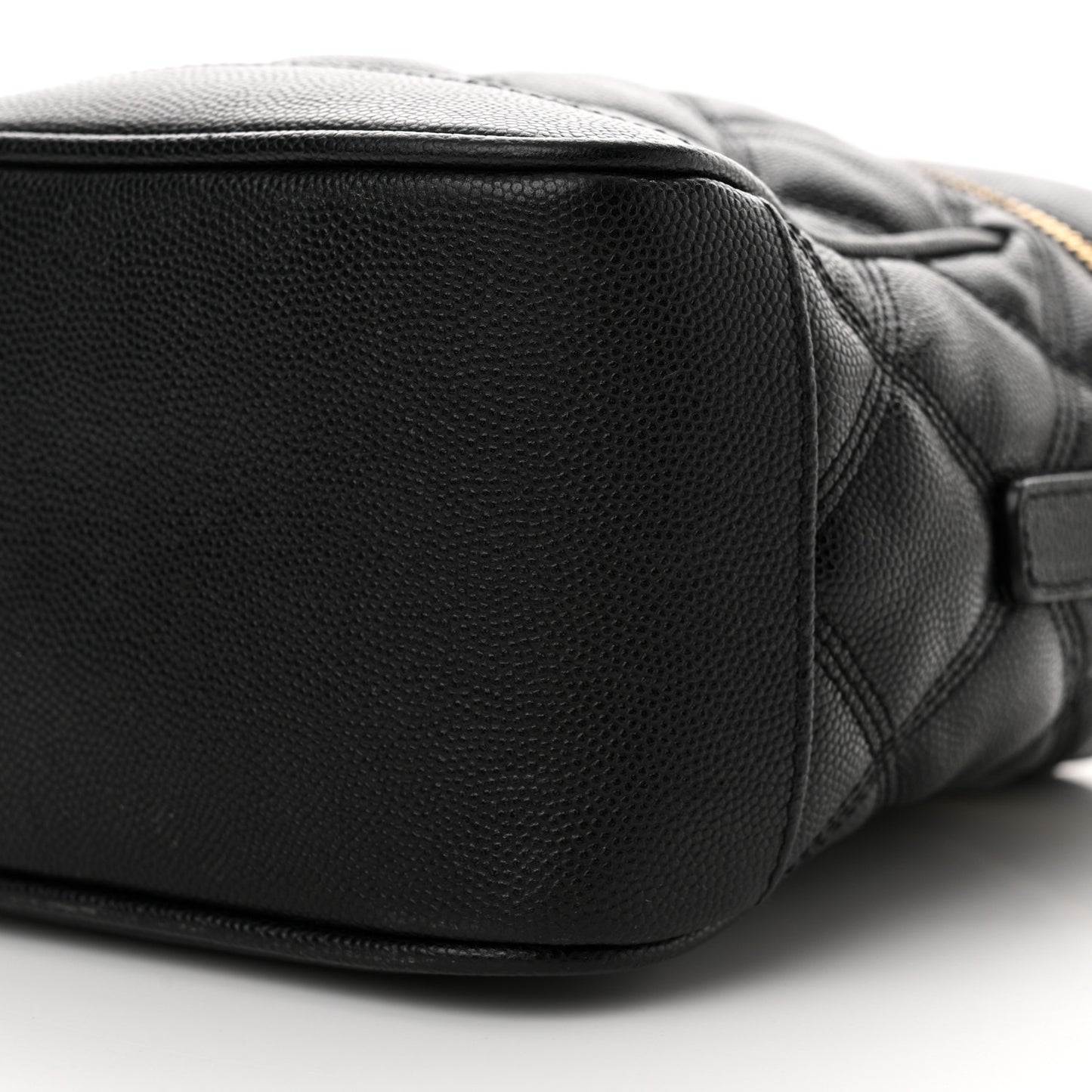 Grain de Poudre Quilted 80's Vanity Bag Black