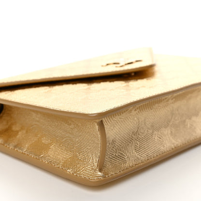 Celine Metallic Triomphe Wallet on Chain 7 of 8