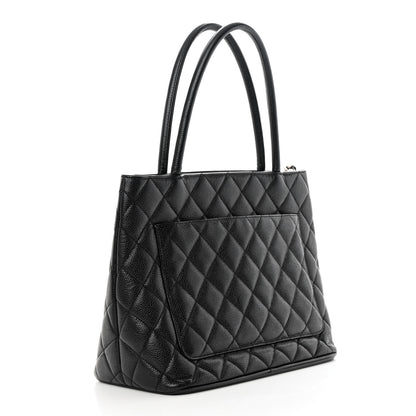 Chanel Caviar Quilted Medallion Tote Black 3 of 10