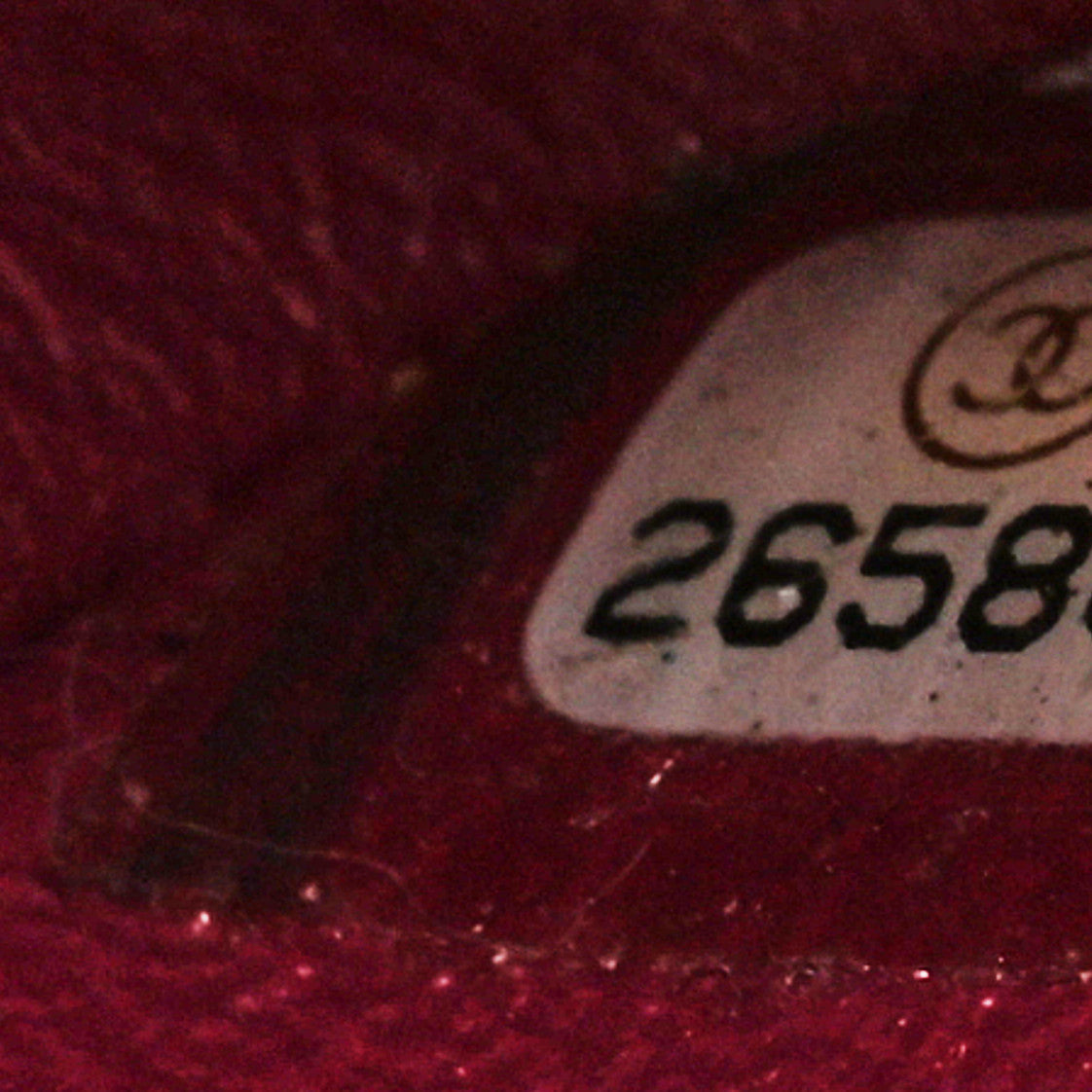 Chanel Lambskin Chevron Quilted Mini Rectangular Flap Dark Pink 7 of 10