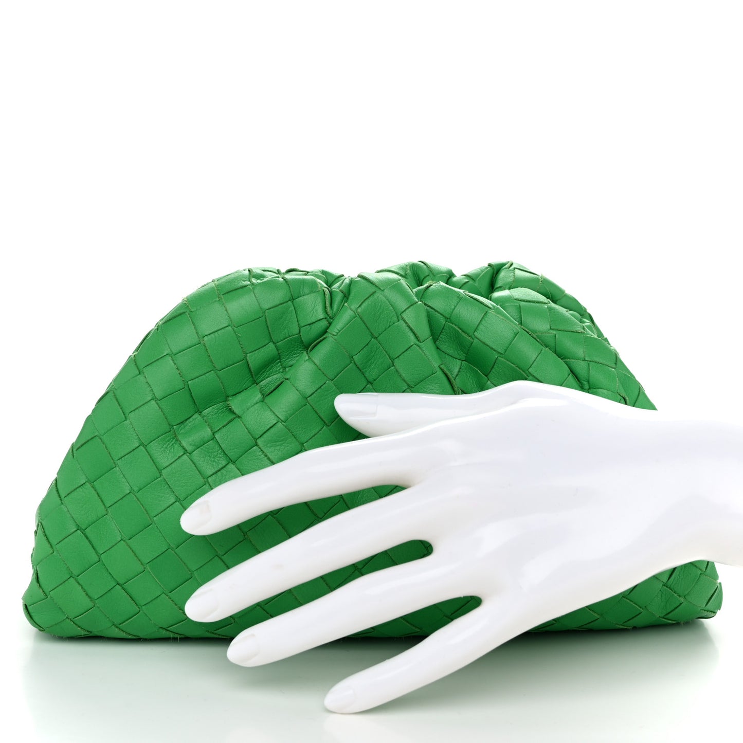 Nappa Intrecciato The Mini Pouch Clutch Parakeet