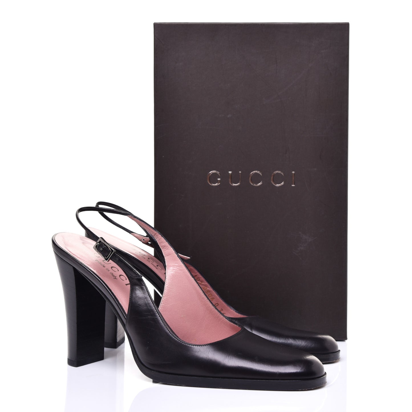 Calfskin Slingback Pumps 36 Black
