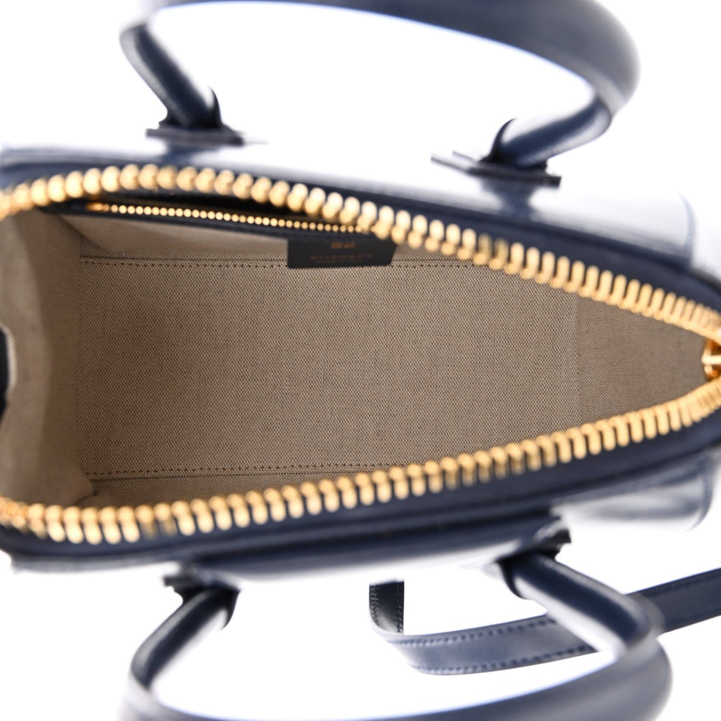 Shiny Lord Calfskin Mini Antigona Navy