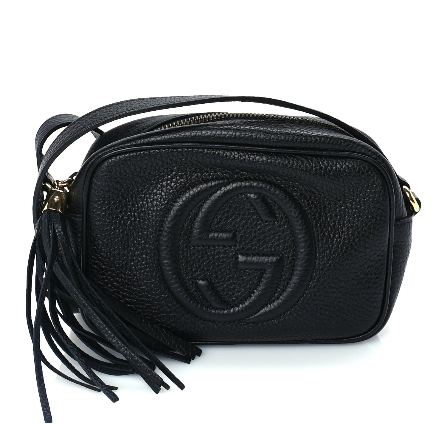 Gucci Pebbled Calfskin Mini Soho Disco Bag Black 1 of 8