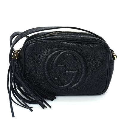 Gucci Pebbled Calfskin Mini Soho Disco Bag Black 1 of 8