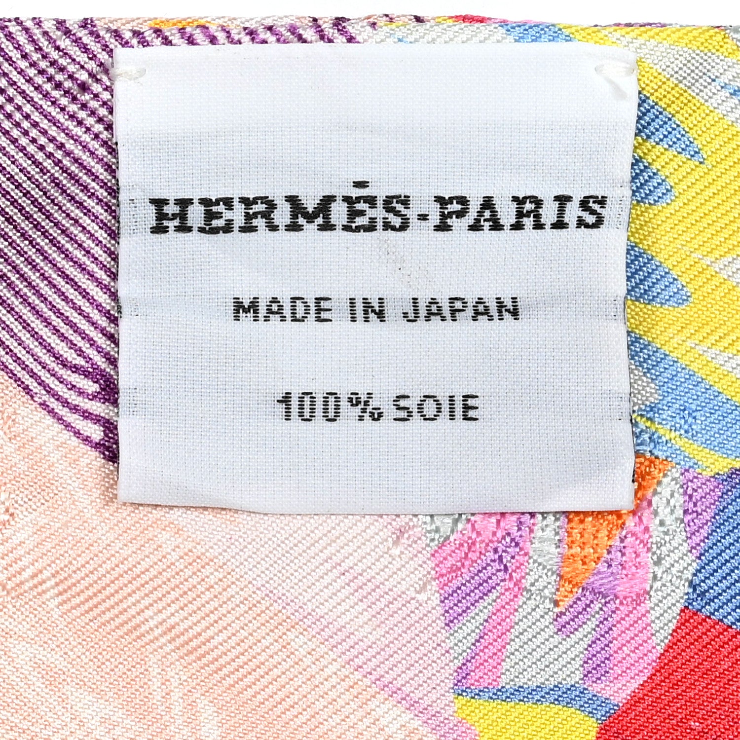 Hermes Silk All Over Marble Silk Twilly Rose Multicolor Ocre 4 of 4