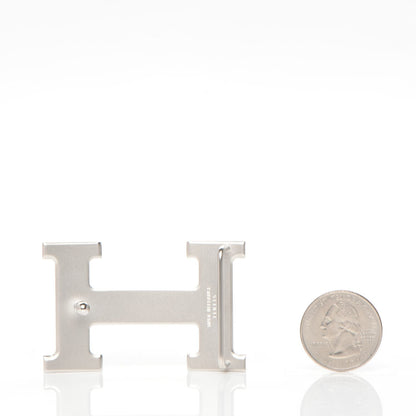 Hermes Polished Palladium 32mm H Belt Buckle Silver 2 of 6