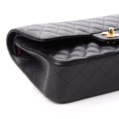 Chanel Caviar Quilted Medium Double Flap Black 9 of 10