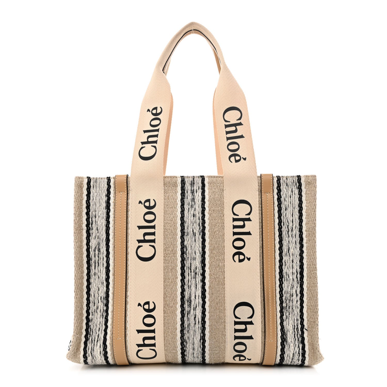 Chloe Knit Medium Woody Ribbon Tote Multicolor 1 of 11