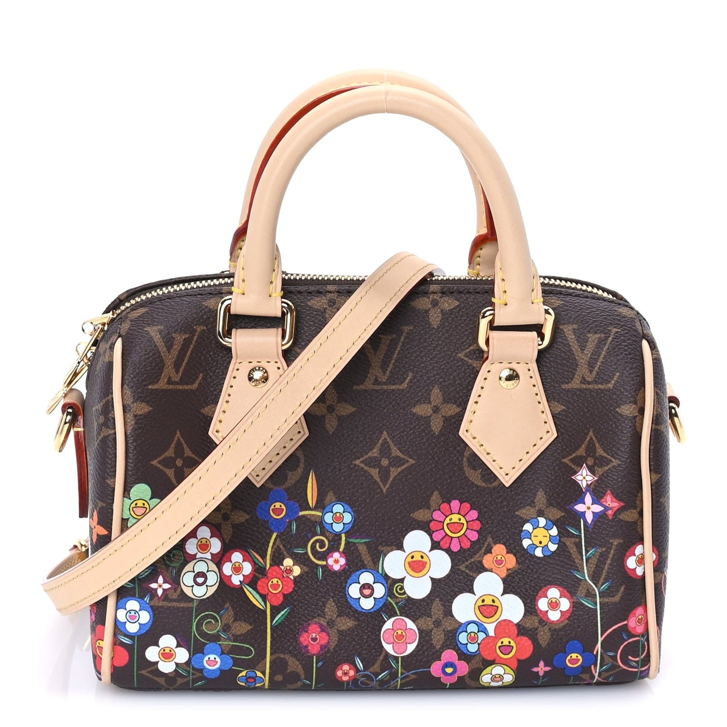 LV X TM Monogram Flowers Speedy Bandouliere 20