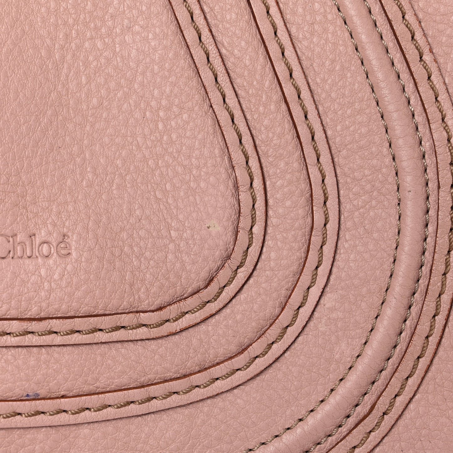 Calfskin Medium Marcie Round Zip Crossbody Blush Nude