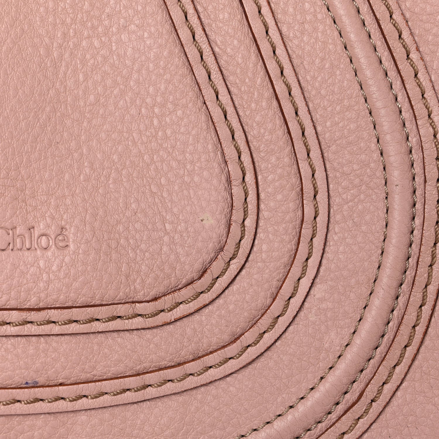 Chloe Calfskin Medium Marcie Round Zip Crossbody Blush Nude 20 of 24