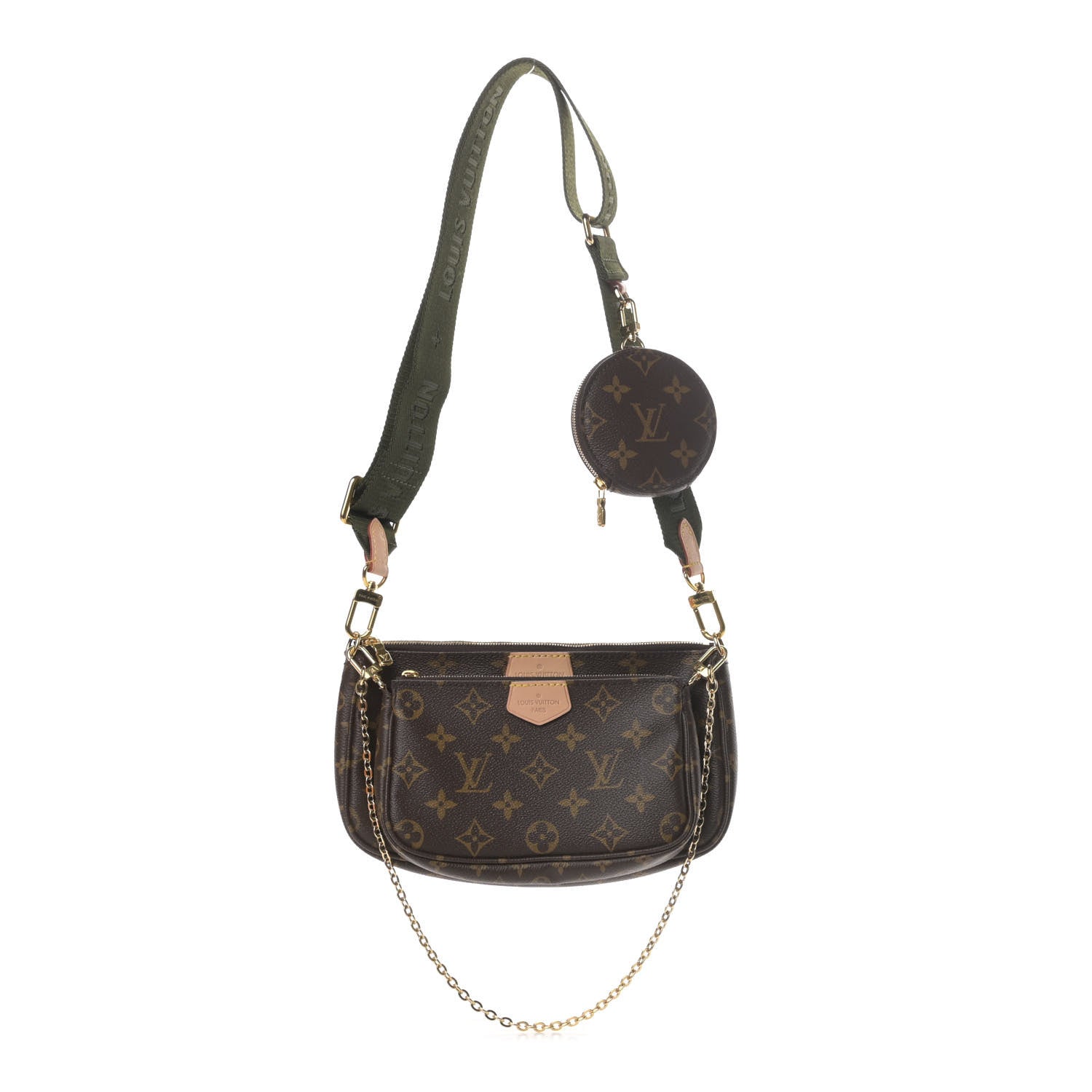 Louis Vuitton Monogram Multi Pochette Accessories Kaki 1 of 5
