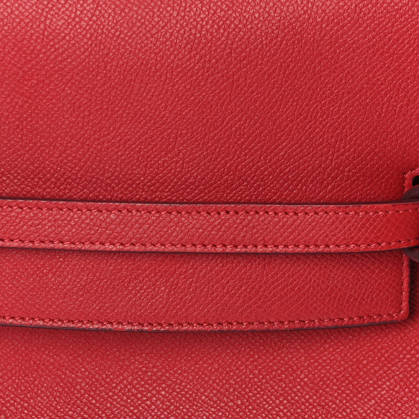 Grained Calfskin Micro Belt Bag Coquelicot
