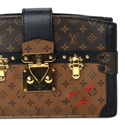 Louis Vuitton Reverse Monogram Trunk Clutch Black 6 of 8