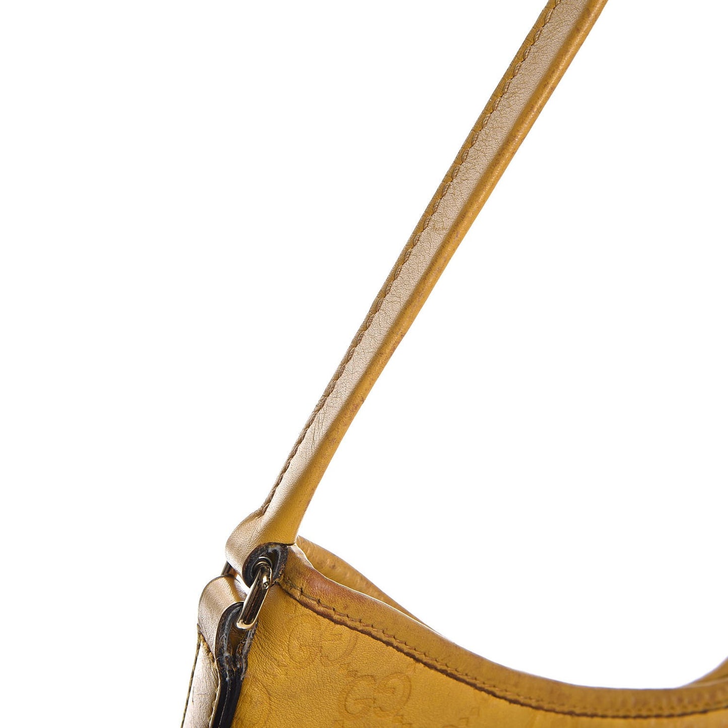 Guccissima Medium New Britt Hobo Yellow
