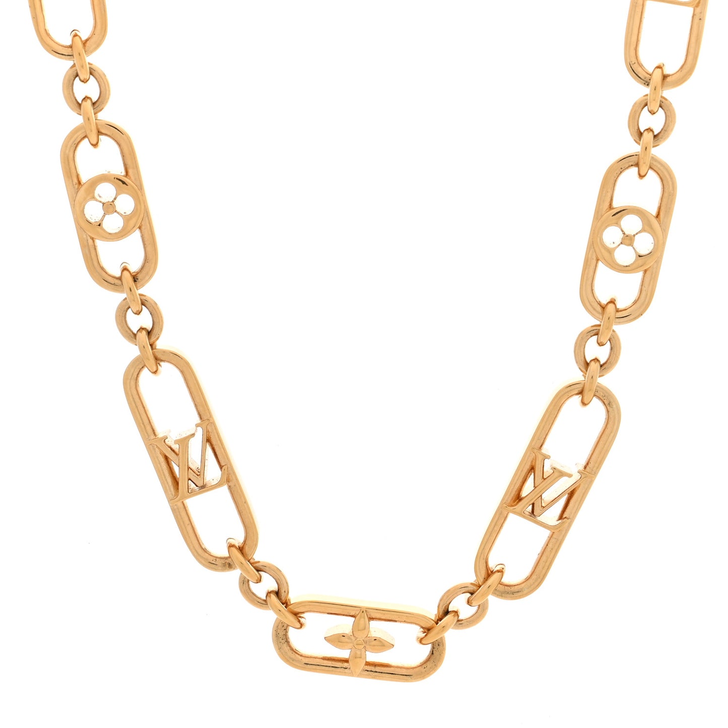 Metal My LV Chain Necklace Gold