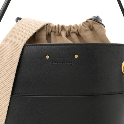 Chloe Smooth Calfskin Small Roy Bucket Bag Black 8 of 13
