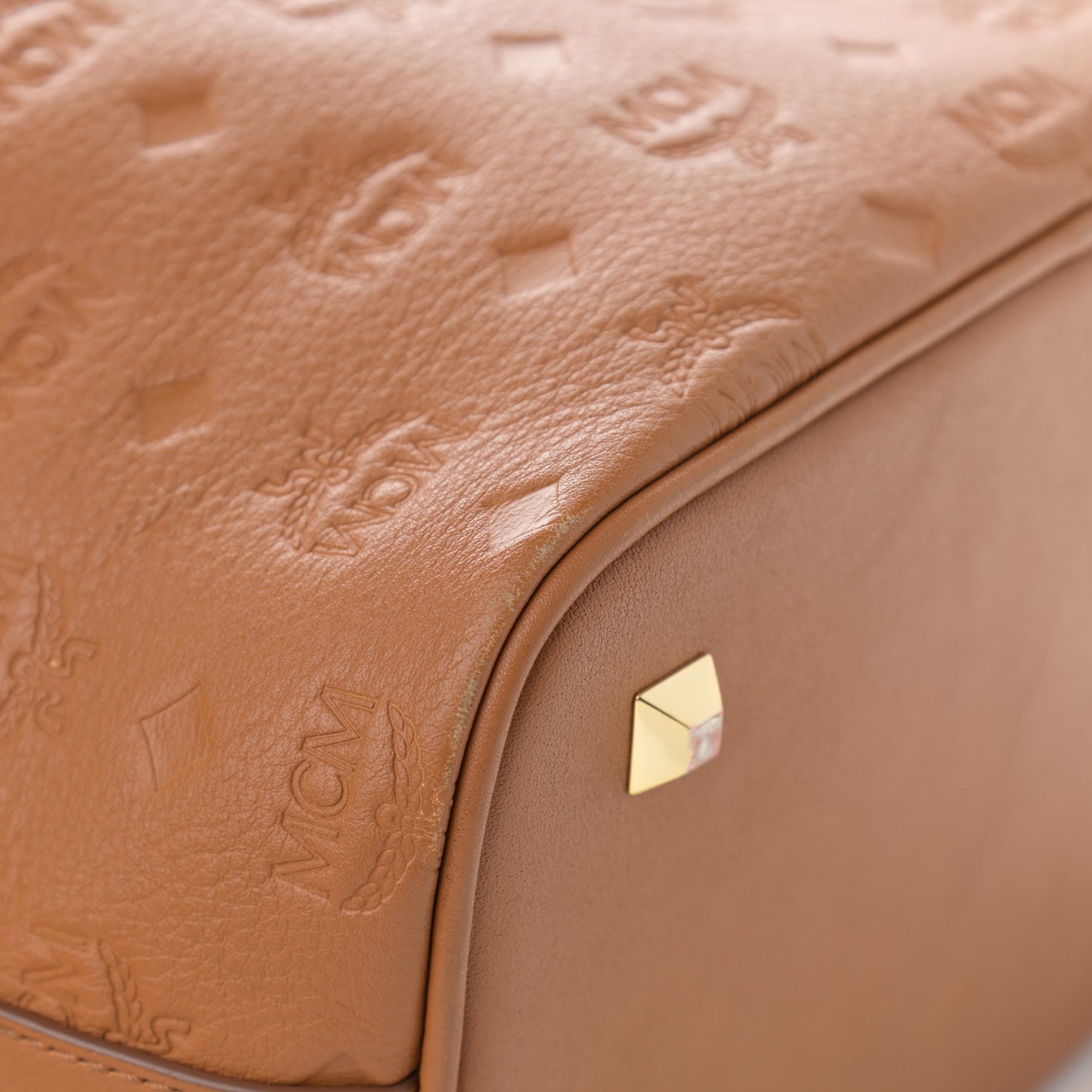 Calfskin Ottomar Monogram Essential Bucket Cognac