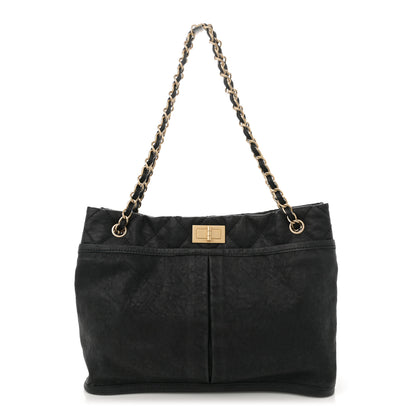Chanel Calfskin Natural Beauty Reissue Tote Black 1 of 10