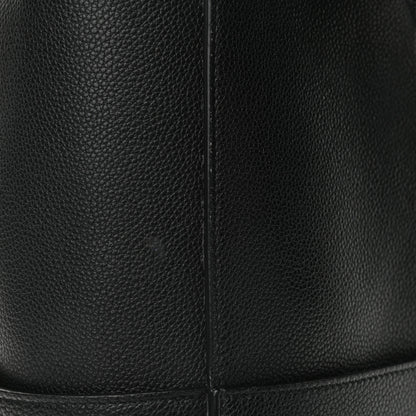 Celine Soft Grained Calfskin Sangle Bucket Bag Black 9 of 9