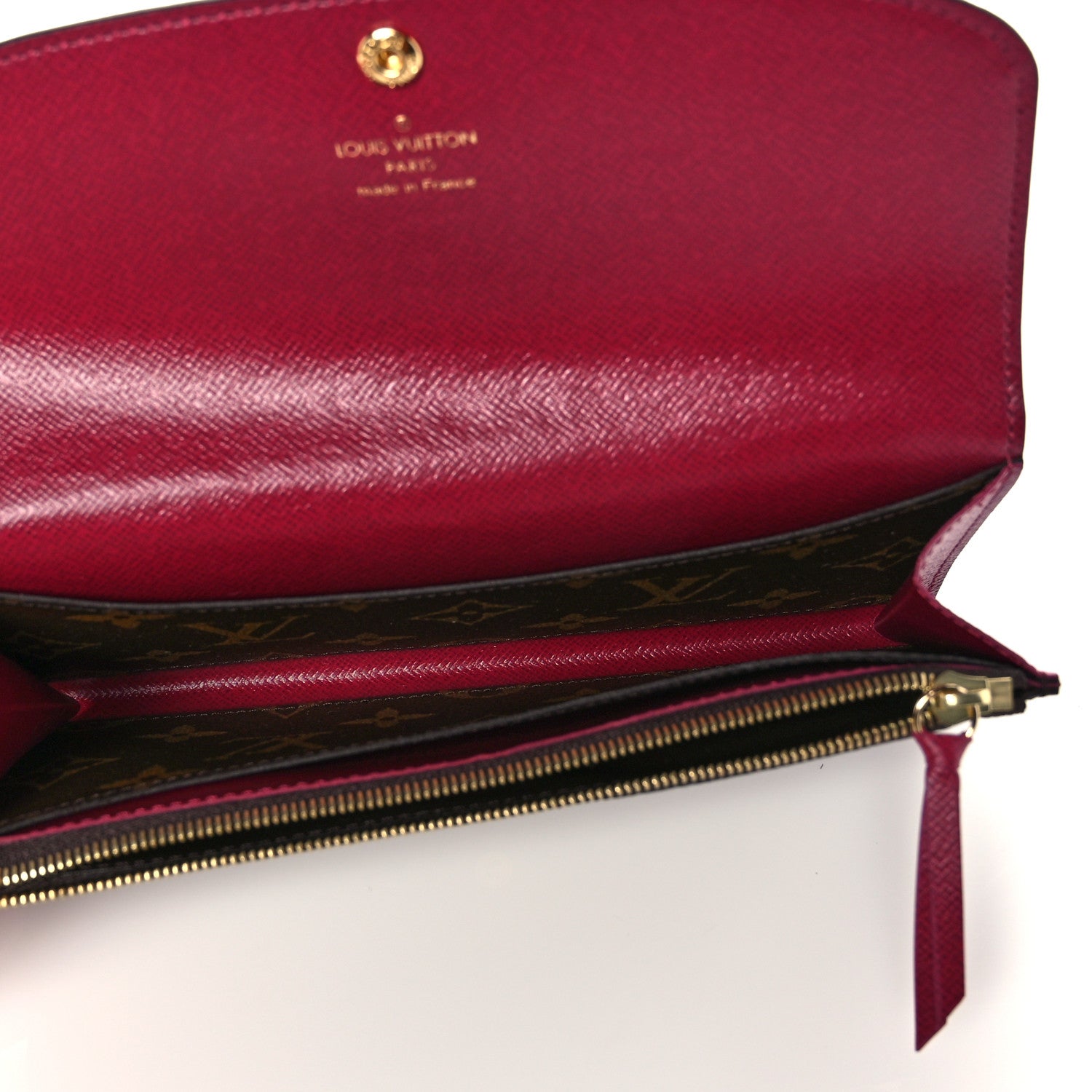 Louis Vuitton Monogram Emilie Wallet Fuchsia 5 of 10