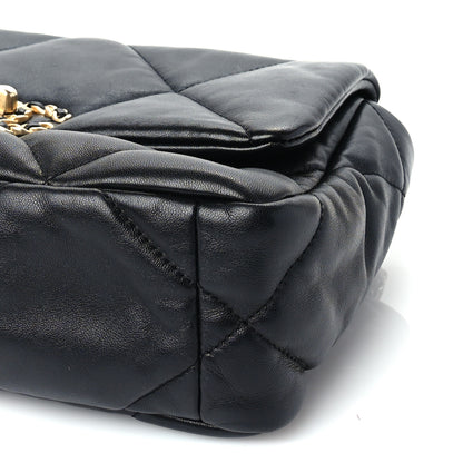 Chanel Lambskin Quilted Medium Chanel 19 Flap Black 9 of 9