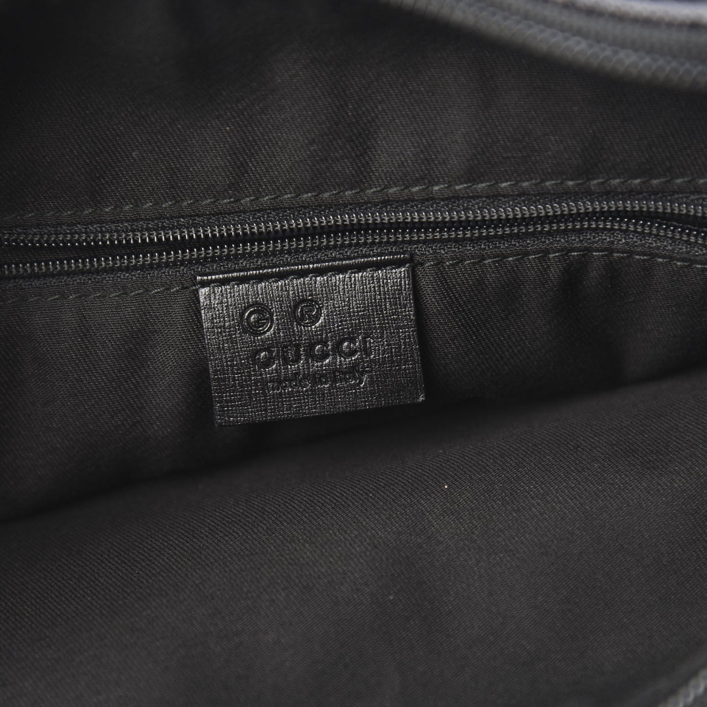 Denim Monogram Half Moon Hobo Black