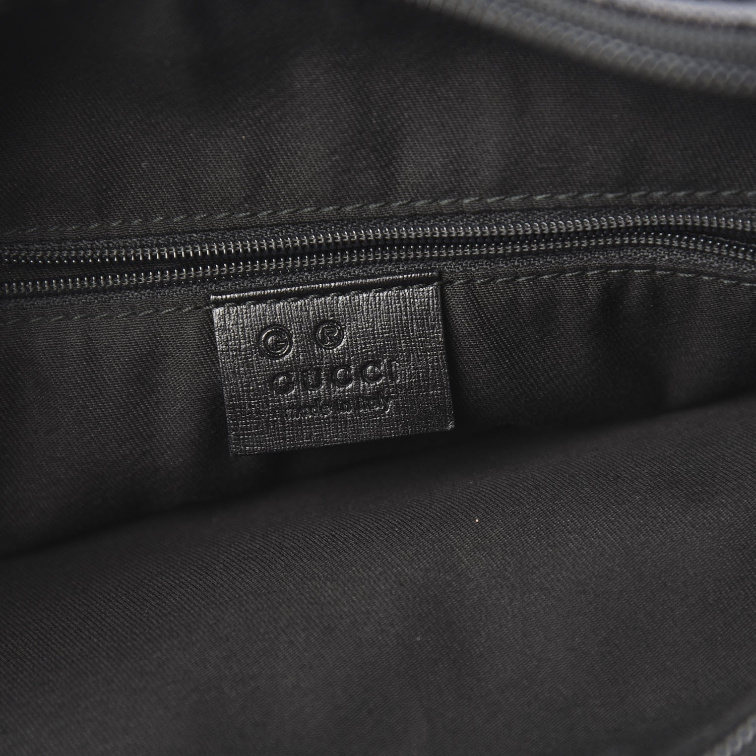 Gucci Denim Monogram Half Moon Hobo Black 5 of 9