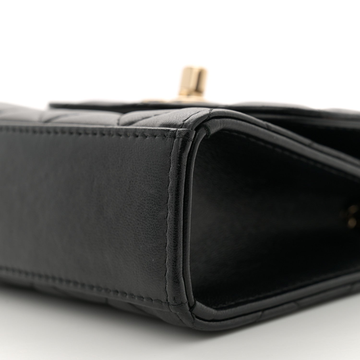 Chanel Lambskin Quilted Mini Trendy CC Chain Wallet Black 10 of 11