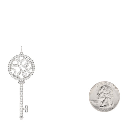 Tiffany Platinum Diamond Bubbles Key Pendant 2 of 3