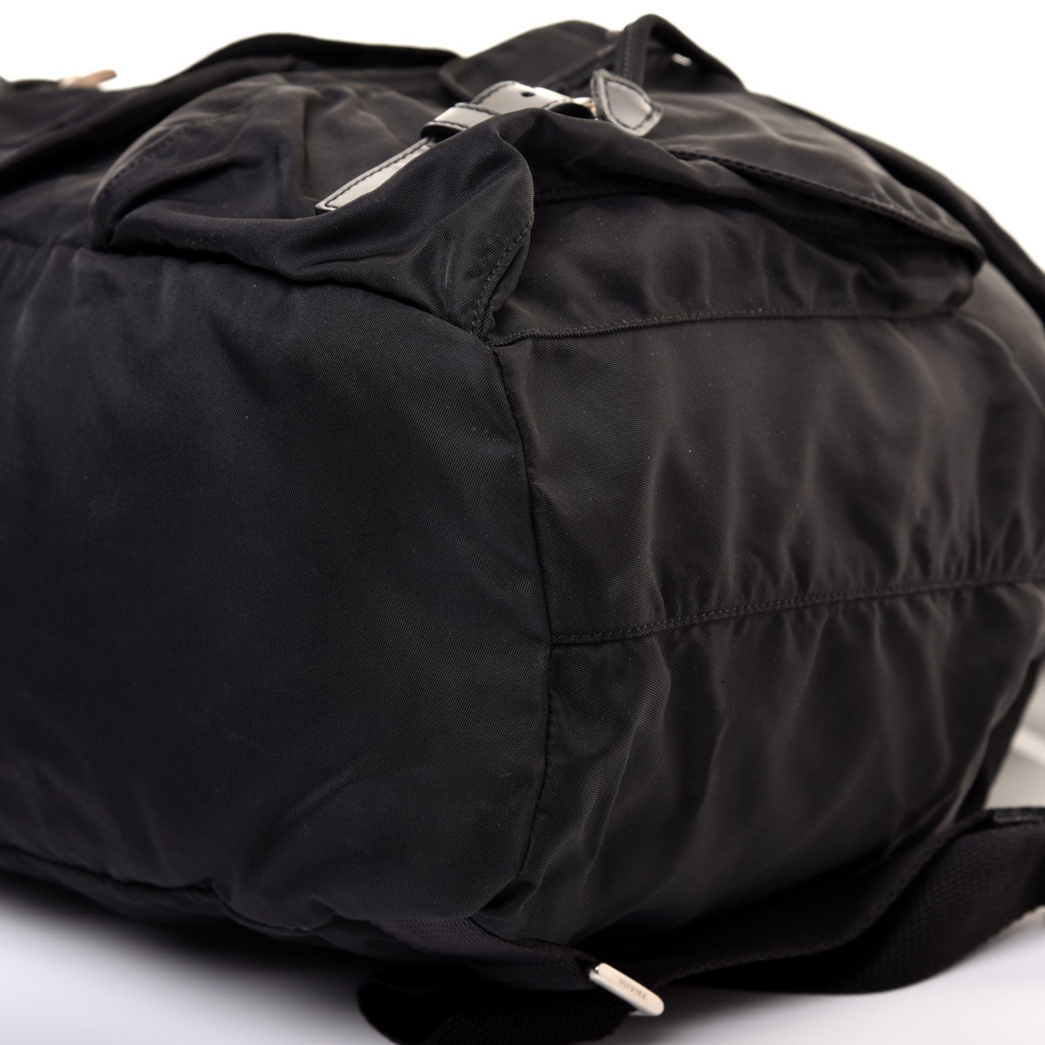 Prada Tessuto Nylon Vela Saffiano Large Backpack Black 6 of 13