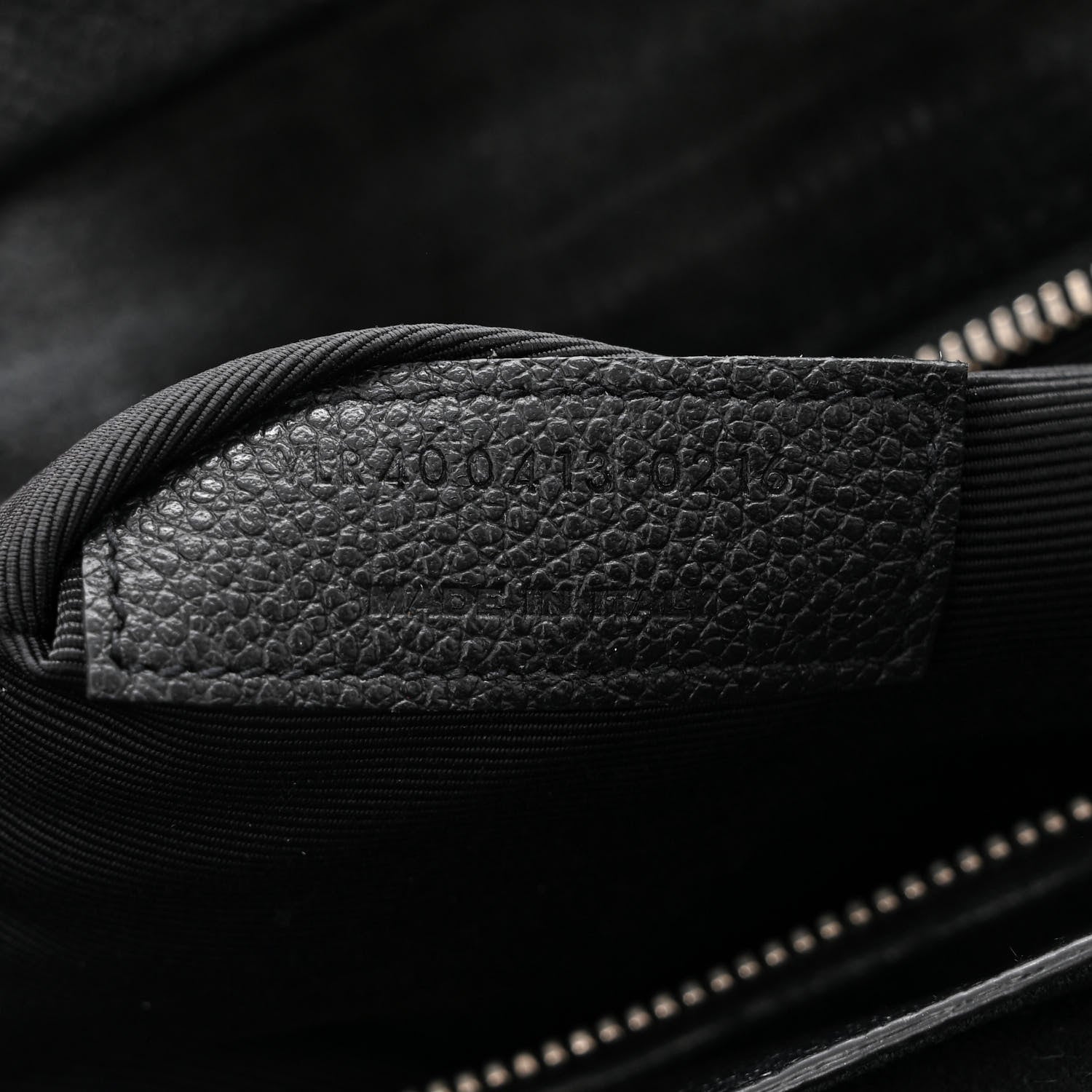 Saint Laurent Grained Calfskin Small Cabas Rive Gauche Black 7 of 10