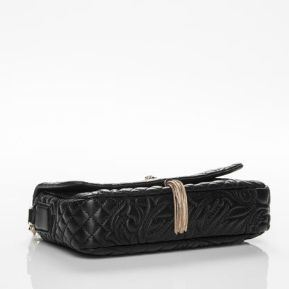 Versace Nappa Barocco Quilted Calliope Vanitas Shoulder Bag Black 4 of 7
