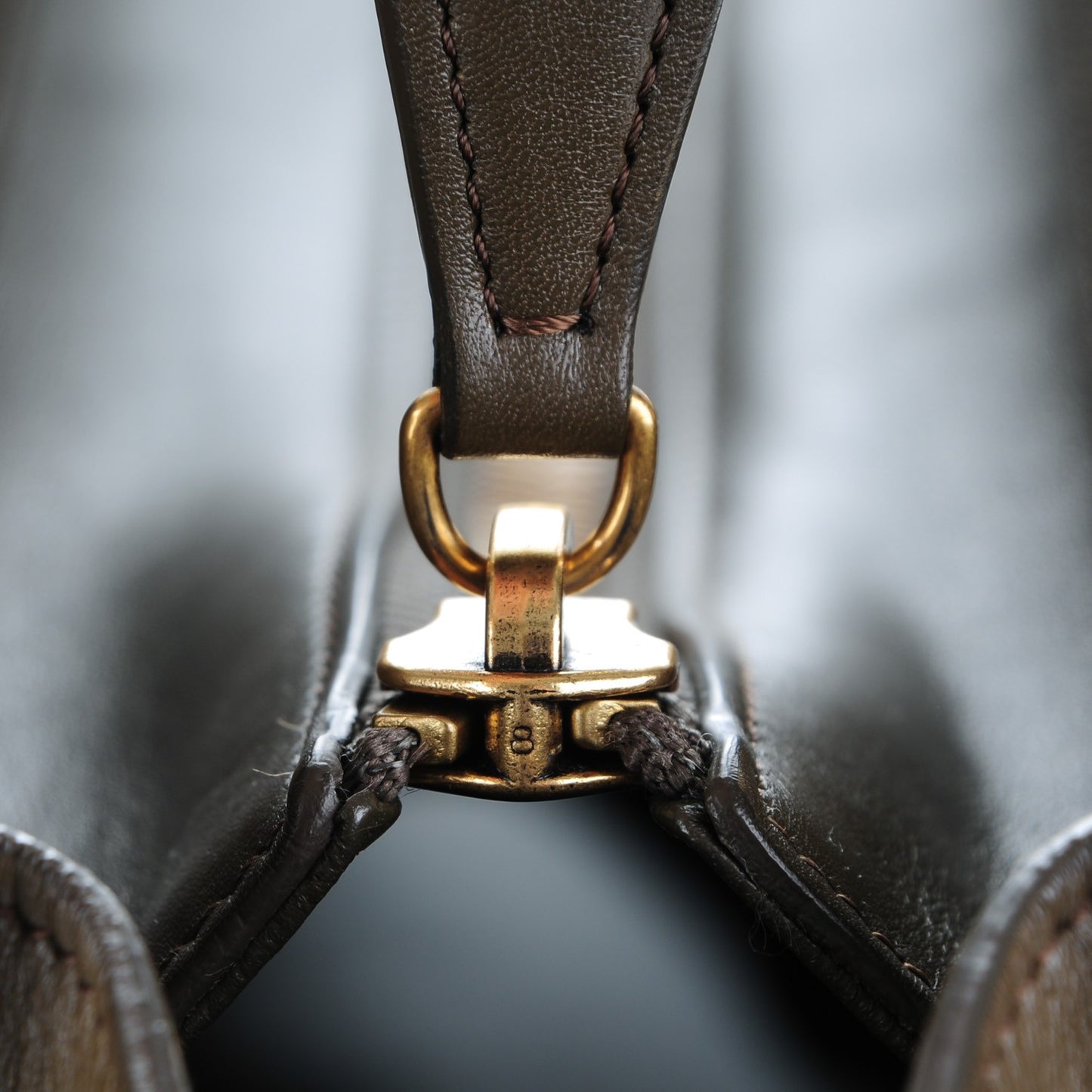 Smooth Calfskin Mini Luggage Khaki