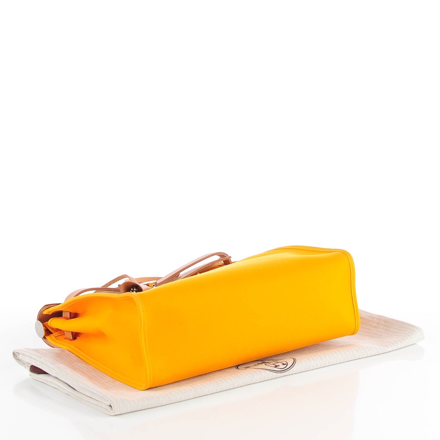 Hermes Toile Herbag Zip 31 PM Jaune d'Or 10 of 15