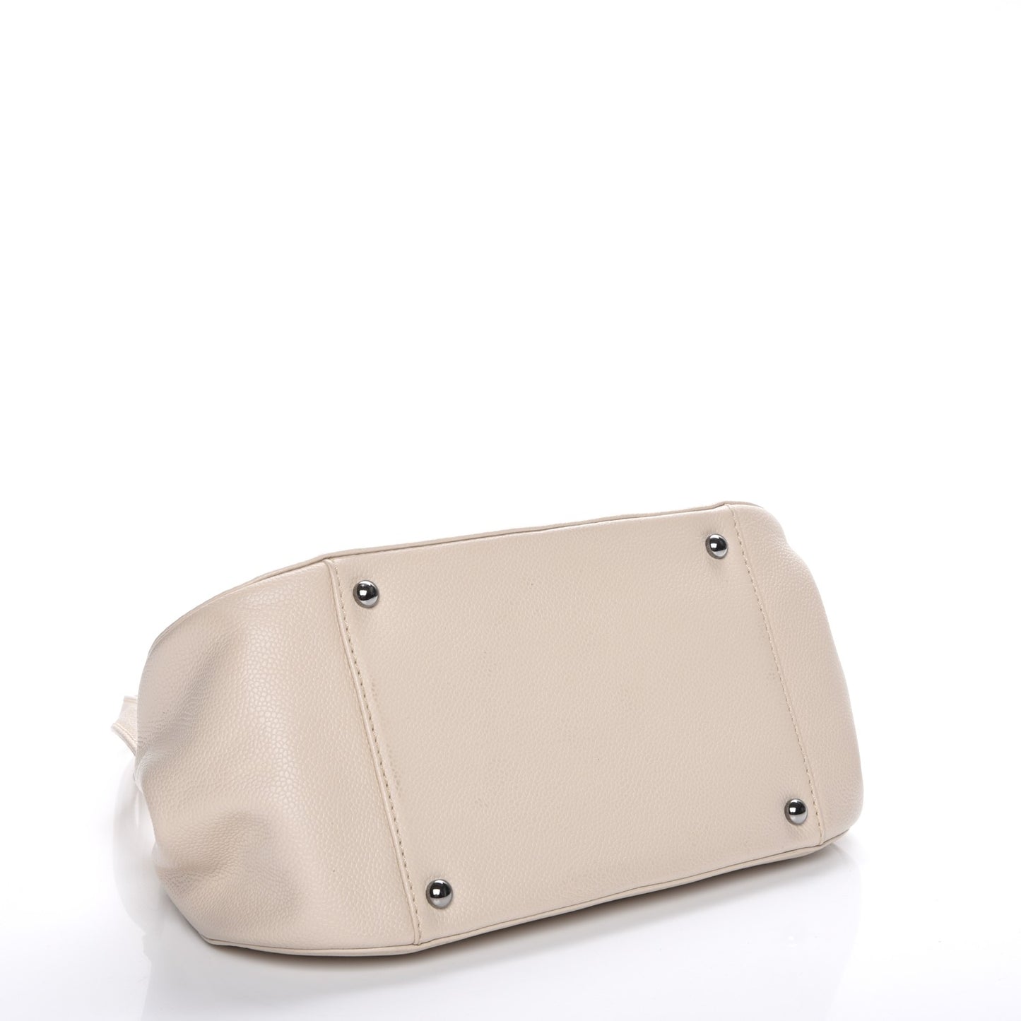 Caviar Quilted Mademoiselle Flap Bag Light Beige