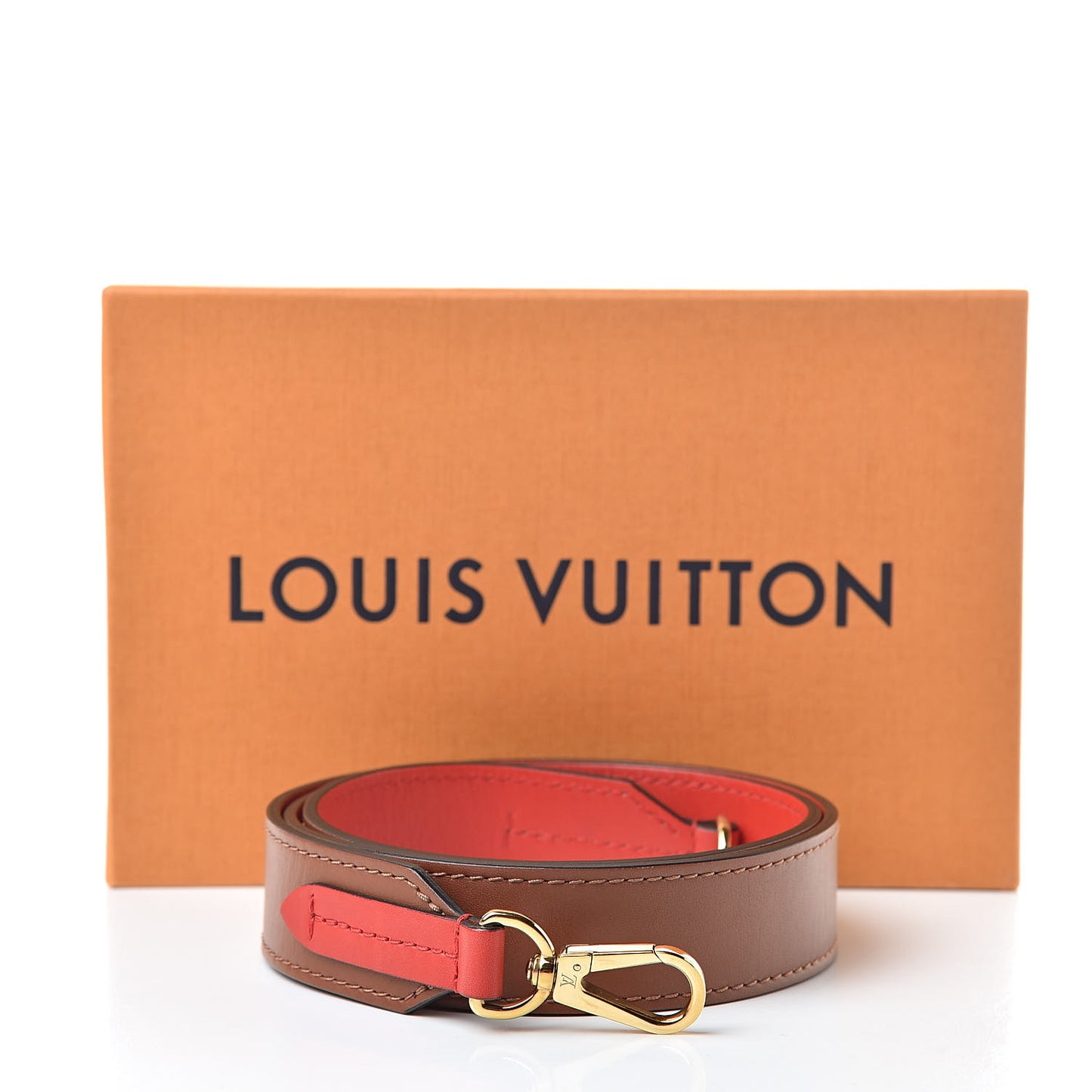 Calfskin Tuileries Shoulder Strap Caramel Rouge