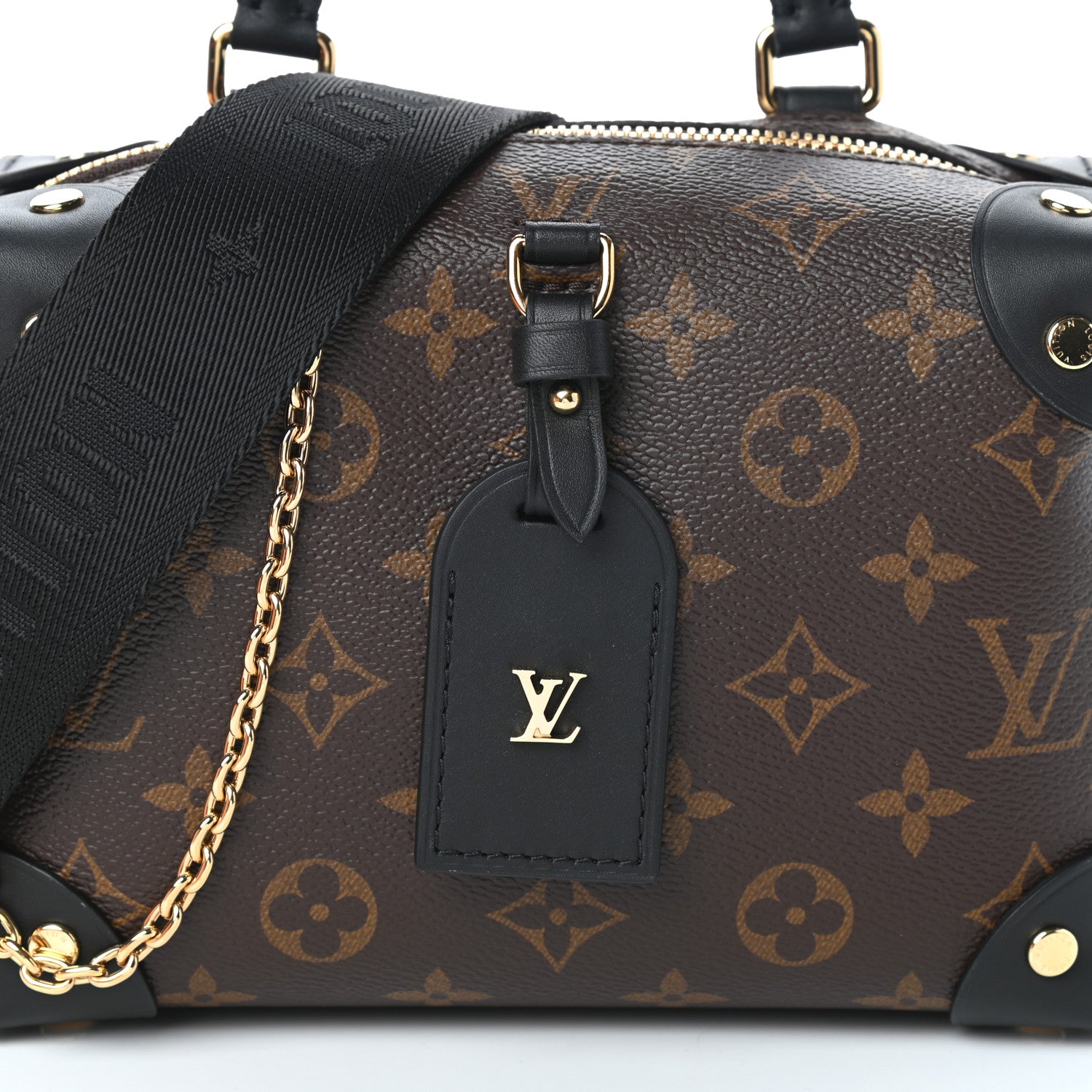 Louis Vuitton Monogram Petite Malle Souple Black 7 of 9