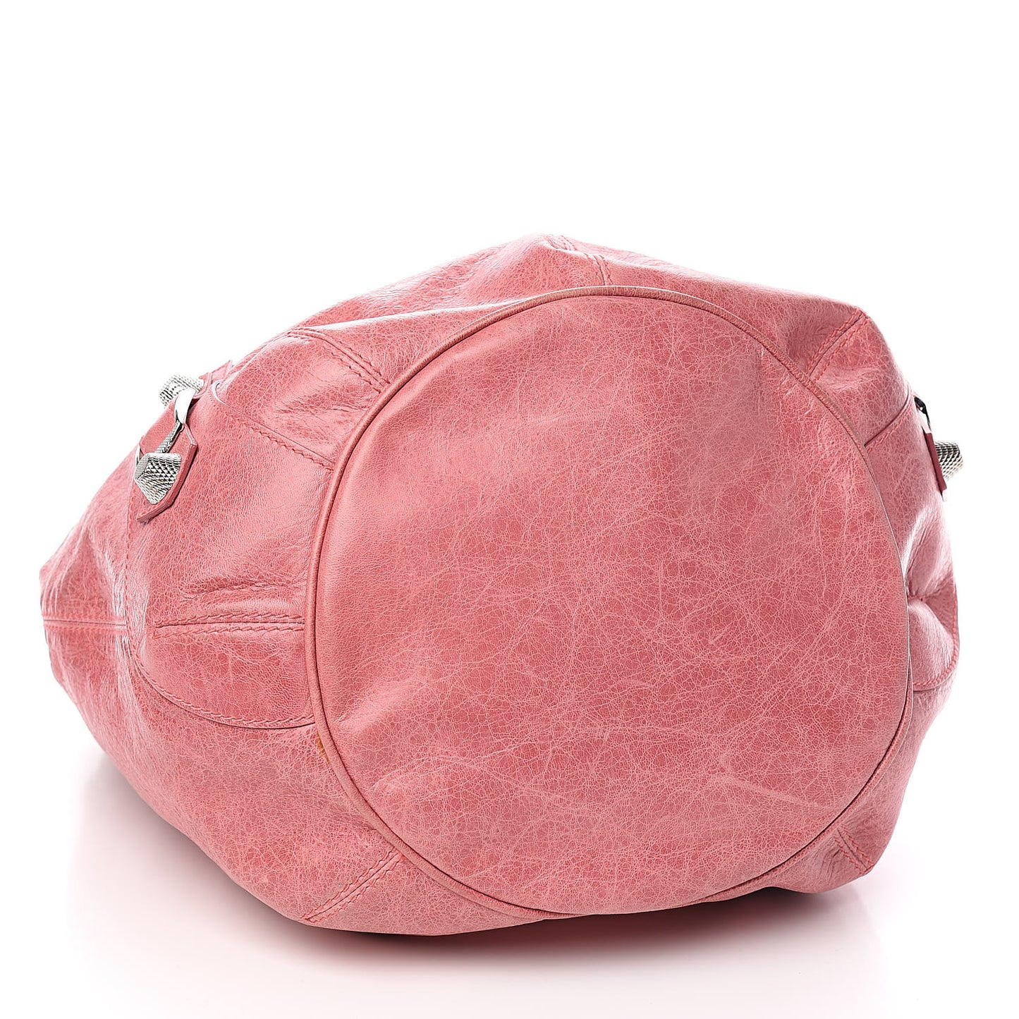 Agneau Giant 21 Silver Hardware Pompon Framboise