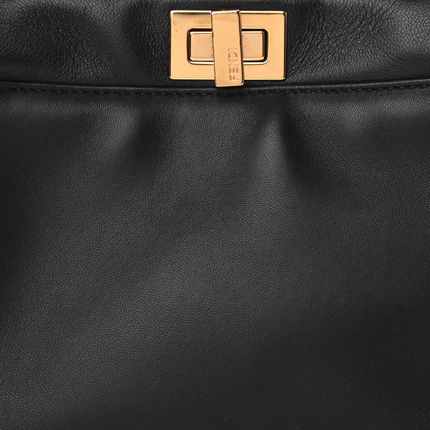 Fendi Nappa Mini Peekaboo Iconic Satchel Black 9 of 11