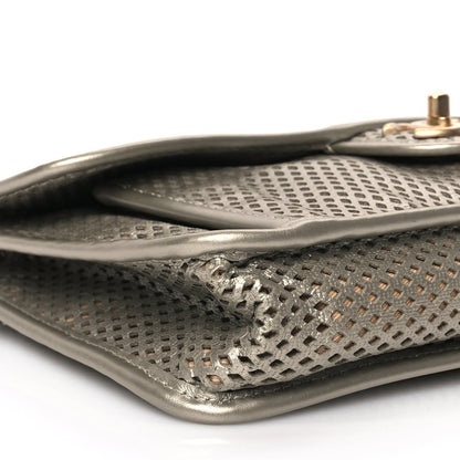 Chanel Perforated Calfskin Large Up In The Air Flap Light Gold 8 of 9