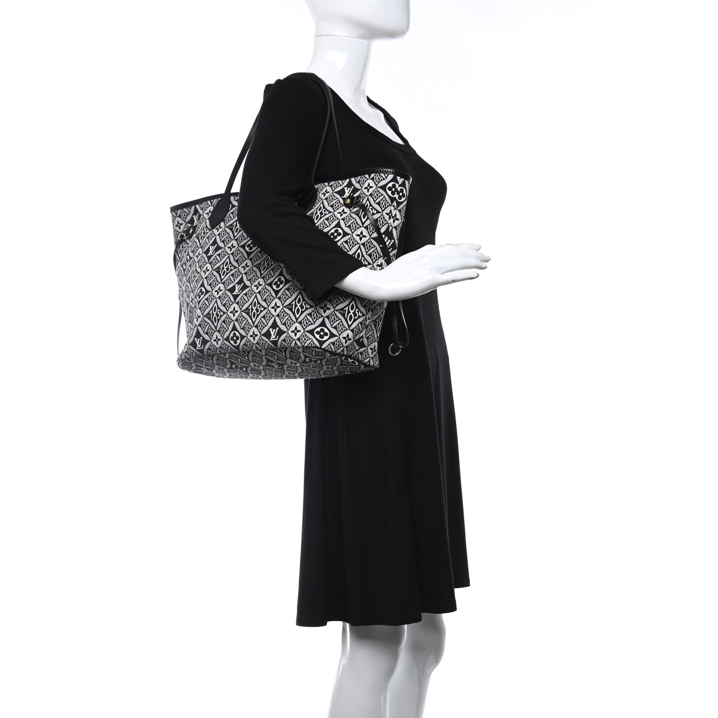 Jacquard Since 1854 Neverfull MM Grey