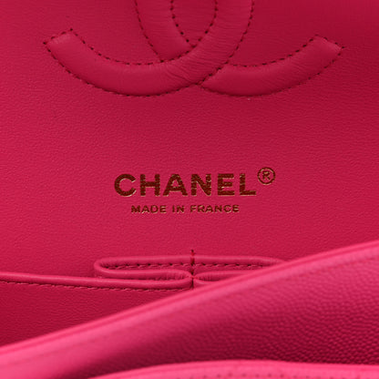 Chanel Caviar Quilted Medium Double Flap Dark Pink 6 of 11
